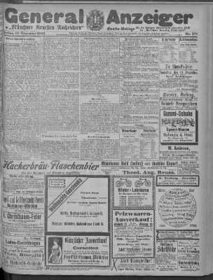 Münchner neueste Nachrichten Freitag 10. Dezember 1897