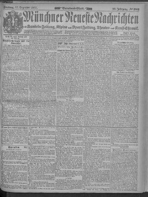 Münchner neueste Nachrichten Freitag 17. Dezember 1897