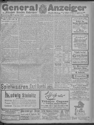 Münchner neueste Nachrichten Donnerstag 23. Dezember 1897