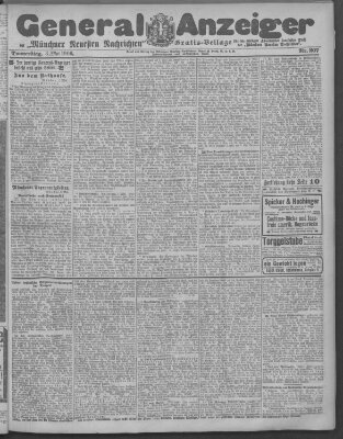 Münchner neueste Nachrichten Donnerstag 3. Mai 1906