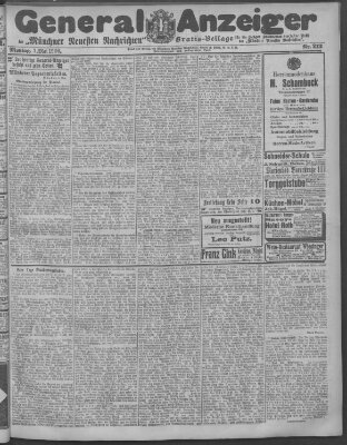 Münchner neueste Nachrichten Montag 7. Mai 1906