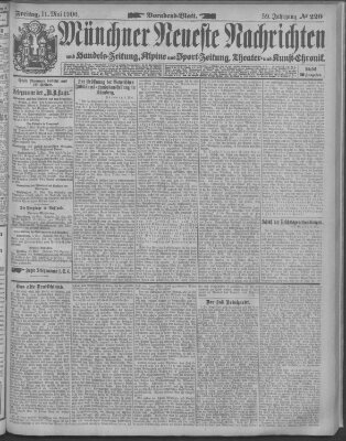 Münchner neueste Nachrichten Freitag 11. Mai 1906