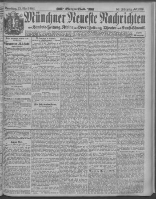 Münchner neueste Nachrichten Samstag 12. Mai 1906