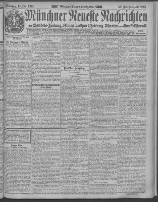 Münchner neueste Nachrichten Montag 14. Mai 1906