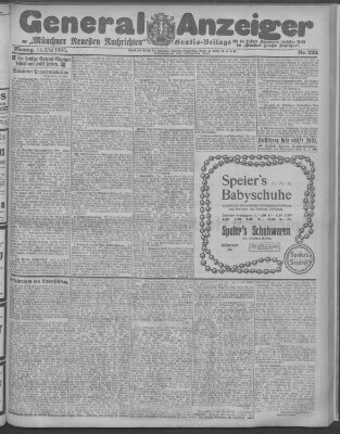 Münchner neueste Nachrichten Montag 14. Mai 1906