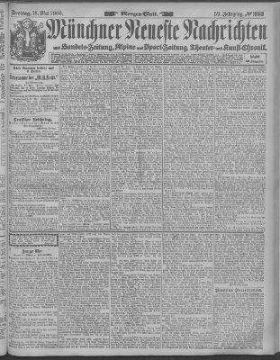 Münchner neueste Nachrichten Freitag 18. Mai 1906