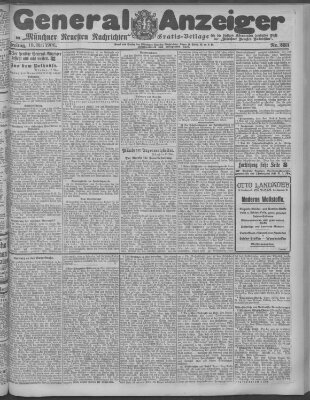 Münchner neueste Nachrichten Freitag 18. Mai 1906