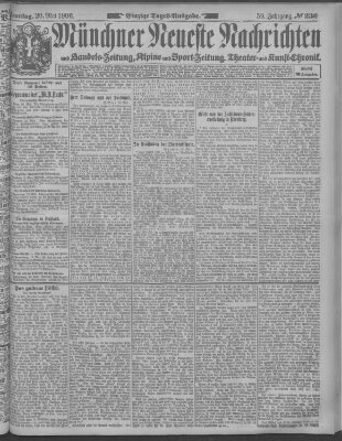 Münchner neueste Nachrichten Sonntag 20. Mai 1906