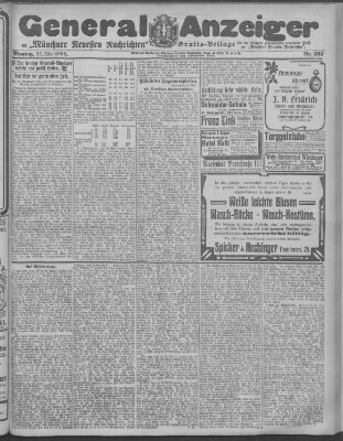 Münchner neueste Nachrichten Montag 21. Mai 1906