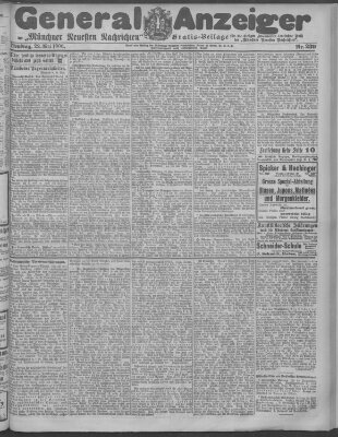 Münchner neueste Nachrichten Dienstag 22. Mai 1906