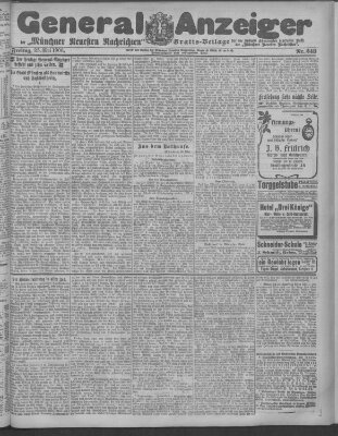 Münchner neueste Nachrichten Freitag 25. Mai 1906