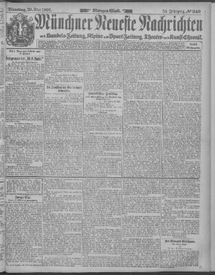 Münchner neueste Nachrichten Dienstag 29. Mai 1906