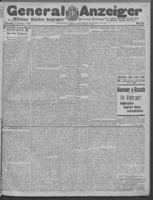 Münchner neueste Nachrichten Freitag 2. Februar 1906