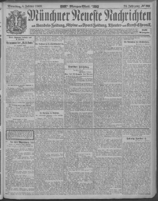 Münchner neueste Nachrichten Dienstag 6. Februar 1906