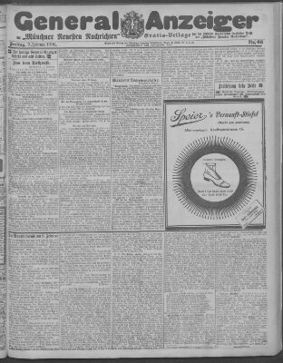 Münchner neueste Nachrichten Freitag 9. Februar 1906