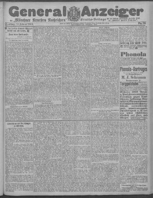 Münchner neueste Nachrichten Freitag 16. Februar 1906