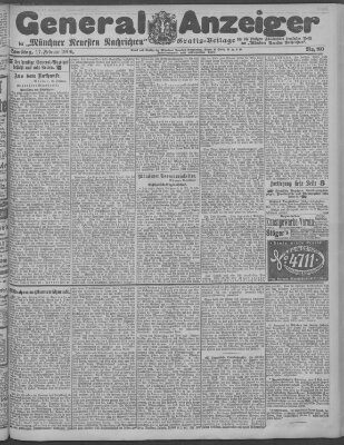 Münchner neueste Nachrichten Samstag 17. Februar 1906