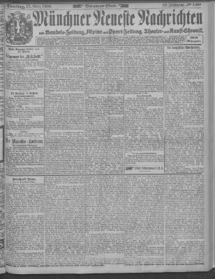 Münchner neueste Nachrichten Dienstag 13. März 1906