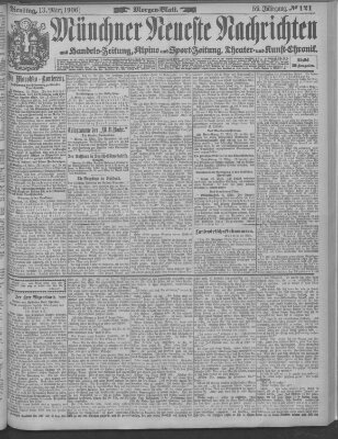 Münchner neueste Nachrichten Dienstag 13. März 1906