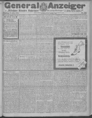 Münchner neueste Nachrichten Dienstag 20. März 1906