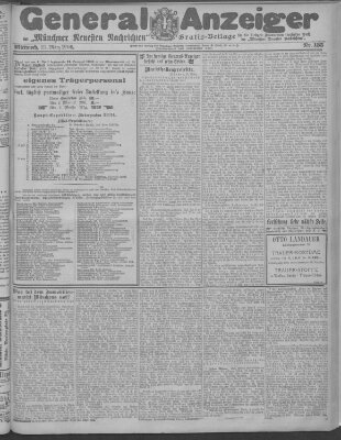 Münchner neueste Nachrichten Mittwoch 21. März 1906