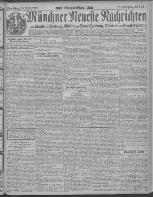 Münchner neueste Nachrichten Samstag 24. März 1906