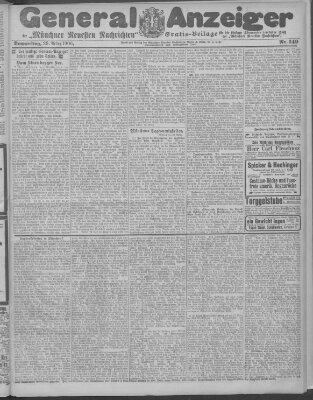 Münchner neueste Nachrichten Donnerstag 29. März 1906