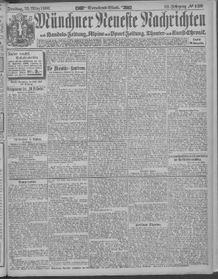 Münchner neueste Nachrichten Freitag 30. März 1906