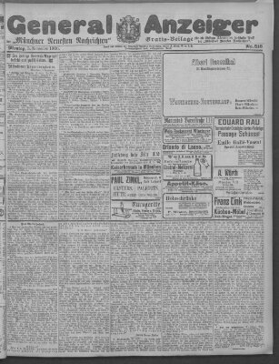 Münchner neueste Nachrichten Montag 5. November 1906