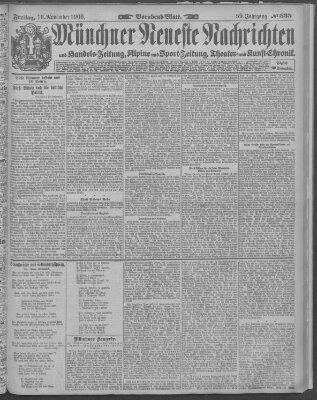 Münchner neueste Nachrichten Freitag 16. November 1906