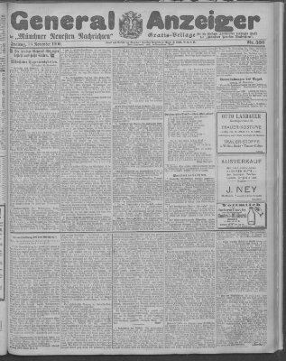 Münchner neueste Nachrichten Freitag 16. November 1906