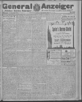 Münchner neueste Nachrichten Mittwoch 21. November 1906