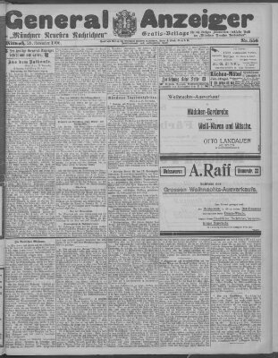 Münchner neueste Nachrichten Mittwoch 28. November 1906