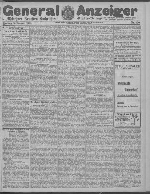 Münchner neueste Nachrichten Freitag 30. November 1906