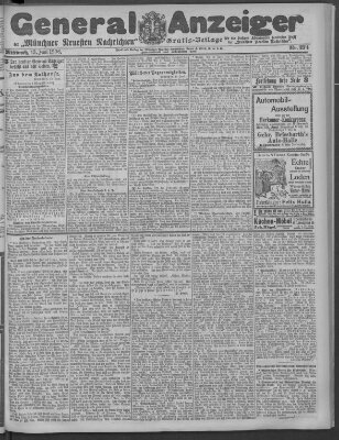 Münchner neueste Nachrichten Mittwoch 13. Juni 1906