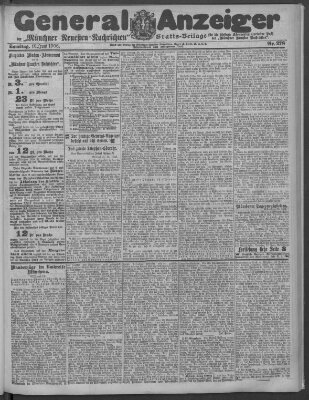 Münchner neueste Nachrichten Samstag 16. Juni 1906