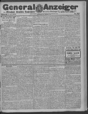 Münchner neueste Nachrichten Mittwoch 20. Juni 1906