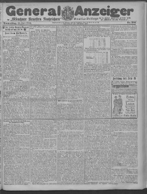 Münchner neueste Nachrichten Donnerstag 21. Juni 1906