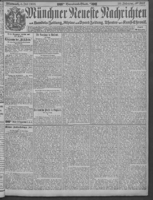 Münchner neueste Nachrichten Mittwoch 4. Juli 1906