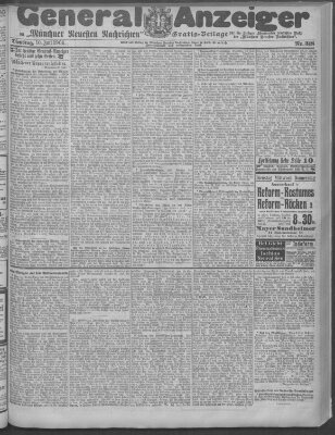 Münchner neueste Nachrichten Dienstag 10. Juli 1906