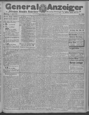 Münchner neueste Nachrichten Montag 16. Juli 1906