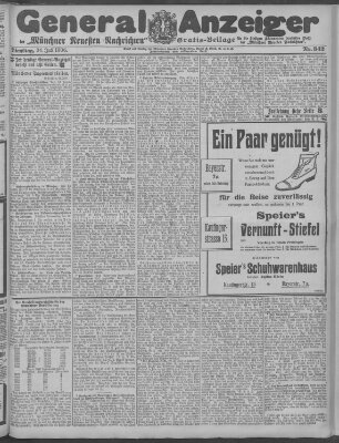 Münchner neueste Nachrichten Dienstag 24. Juli 1906