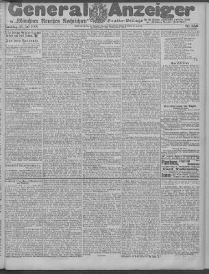 Münchner neueste Nachrichten Samstag 28. Juli 1906