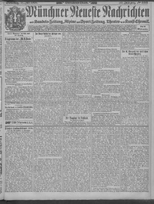 Münchner neueste Nachrichten Dienstag 31. Juli 1906