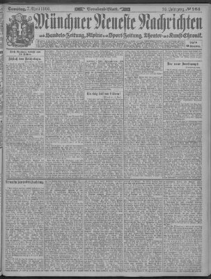 Münchner neueste Nachrichten Samstag 7. April 1906