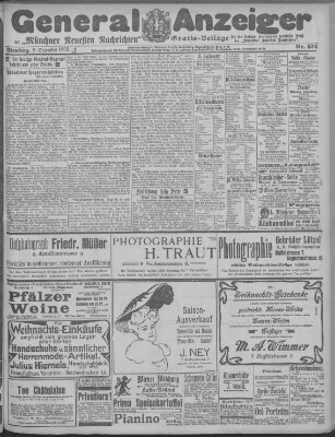 Münchner neueste Nachrichten Dienstag 8. Dezember 1903