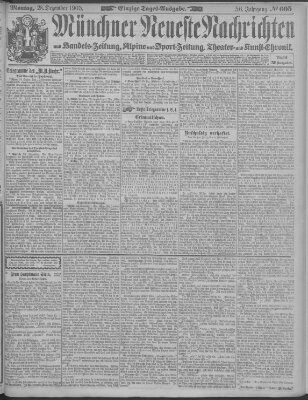 Münchner neueste Nachrichten Montag 28. Dezember 1903