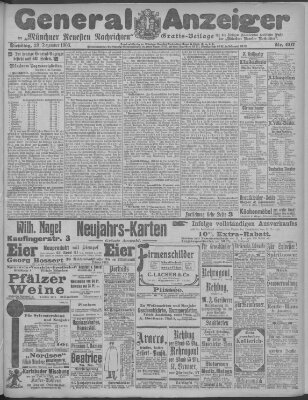 Münchner neueste Nachrichten Dienstag 29. Dezember 1903