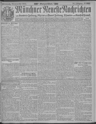 Münchner neueste Nachrichten Mittwoch 30. Dezember 1903