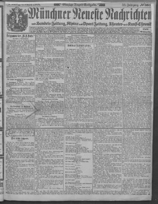 Münchner neueste Nachrichten Montag 6. August 1906